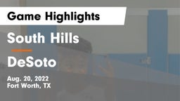South Hills  vs DeSoto  Game Highlights - Aug. 20, 2022
