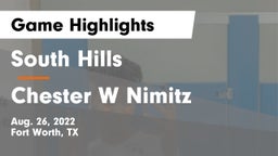 South Hills  vs Chester W Nimitz  Game Highlights - Aug. 26, 2022