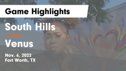 South Hills  vs Venus  Game Highlights - Nov. 6, 2022