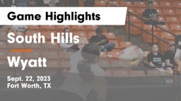 South Hills  vs Wyatt  Game Highlights - Sept. 22, 2023