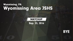 Matchup: Wyomissing vs. BYE 2016