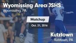 Matchup: Wyomissing vs. Kutztown  2016