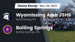 Recap: Wyomissing Area JSHS vs. Boiling Springs  2021