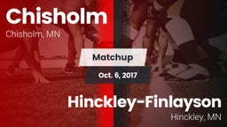 Matchup: Chisholm vs. Hinckley-Finlayson  2017