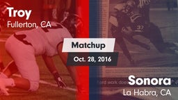 Matchup: Troy vs. Sonora  2016