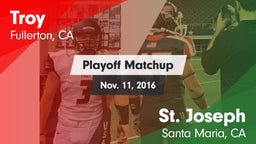 Matchup: Troy vs. St. Joseph  2016