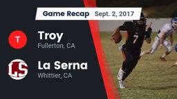 Recap: Troy  vs. La Serna  2017