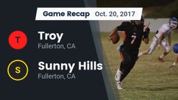 Recap: Troy  vs. Sunny Hills  2017