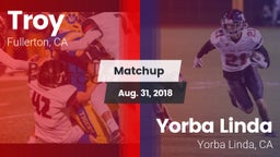 Matchup: Troy vs. Yorba Linda  2018