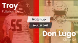 Matchup: Troy vs. Don Lugo  2018