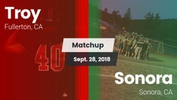 Matchup: Troy vs. Sonora  2018