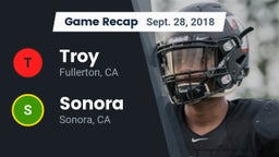 Recap: Troy  vs. Sonora  2018