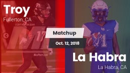 Matchup: Troy vs. La Habra  2018