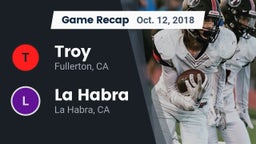 Recap: Troy  vs. La Habra  2018