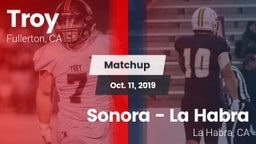 Matchup: Troy vs. Sonora  - La Habra 2019