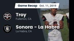 Recap: Troy  vs. Sonora  - La Habra 2019