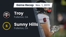 Recap: Troy  vs. Sunny Hills  2019