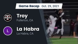 Recap: Troy  vs. La Habra  2021