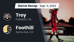 Recap: Troy  vs. Foothill  2022