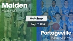 Matchup: Malden vs. Portageville  2018