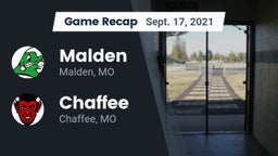 Recap: Malden  vs. Chaffee  2021