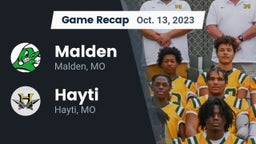 Recap: Malden  vs. Hayti  2023