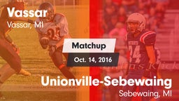 Matchup: Vassar vs. Unionville-Sebewaing  2016
