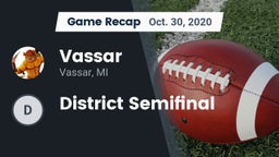 Recap: Vassar  vs. District Semifinal 2020