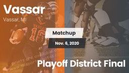 Matchup: Vassar vs. Playoff District Final 2020