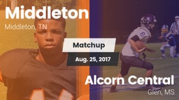 Matchup: Middleton vs. Alcorn Central  2017