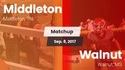 Matchup: Middleton vs. Walnut  2017