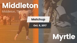 Matchup: Middleton vs. Myrtle  2017