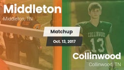 Matchup: Middleton vs. Collinwood  2017