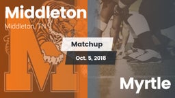 Matchup: Middleton vs. Myrtle  2018