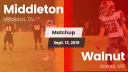 Matchup: Middleton vs. Walnut  2019