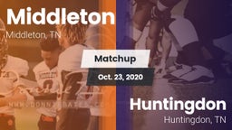 Matchup: Middleton vs. Huntingdon  2020