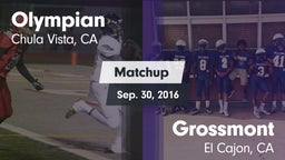 Matchup: Olympian vs. Grossmont  2016