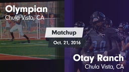 Matchup: Olympian vs. Otay Ranch  2016