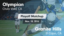 Matchup: Olympian vs. Granite Hills  2016