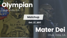 Matchup: Olympian vs. Mater Dei  2017