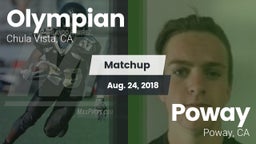 Matchup: Olympian vs. Poway  2018