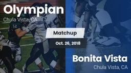 Matchup: Olympian vs. Bonita Vista  2018