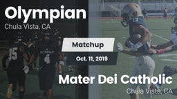 Matchup: Olympian vs. Mater Dei Catholic  2019