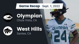 Recap: Olympian  vs. West Hills  2022