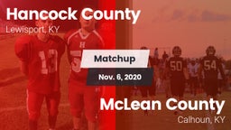Matchup: Hancock County vs. McLean County  2020