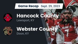 Recap: Hancock County  vs. Webster County  2023