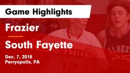 Frazier  vs South Fayette  Game Highlights - Dec. 7, 2018