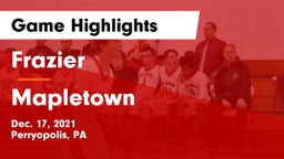 Frazier  vs Mapletown  Game Highlights - Dec. 17, 2021