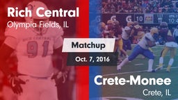 Matchup: Rich Central vs. Crete-Monee  2016
