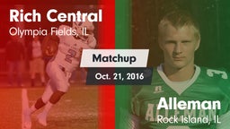 Matchup: Rich Central vs. Alleman  2016